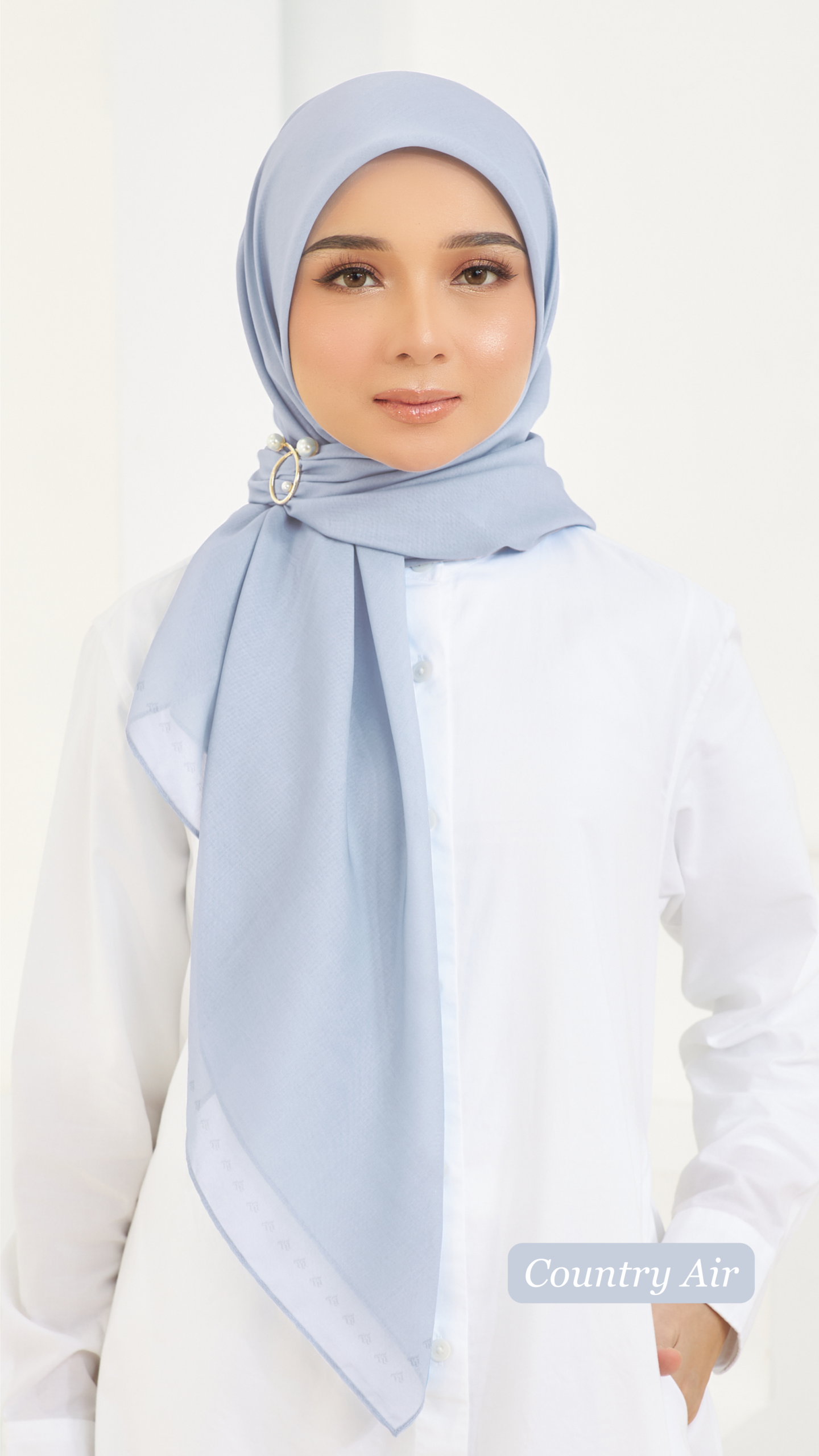 Cotton Voile Square Light Blue (B5) - Image 4