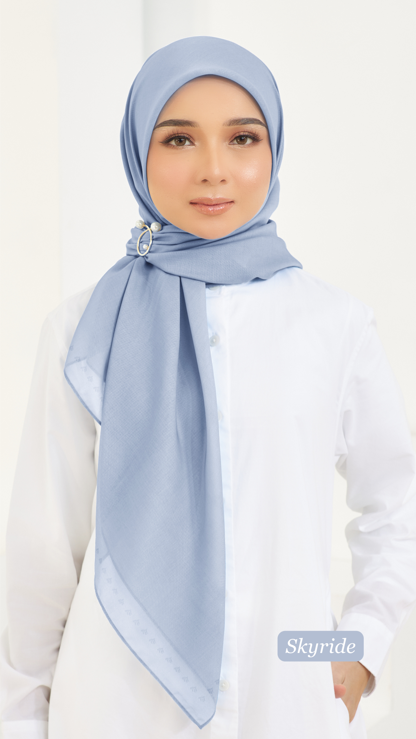 Cotton Voile Square Light Blue (B5) - Image 7