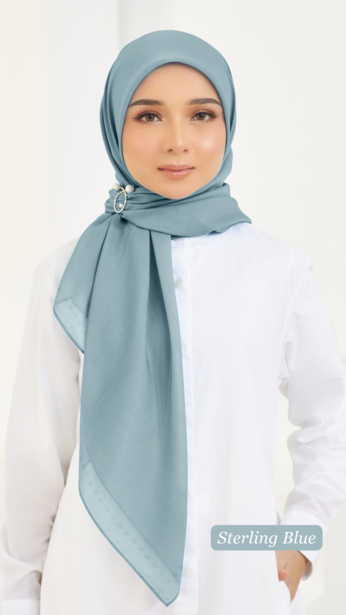 Cotton Voile Square Light Blue (B5) - Image 8