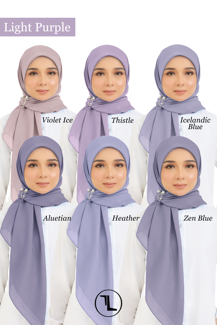 Cotton Voile Square Light Purple (B5)