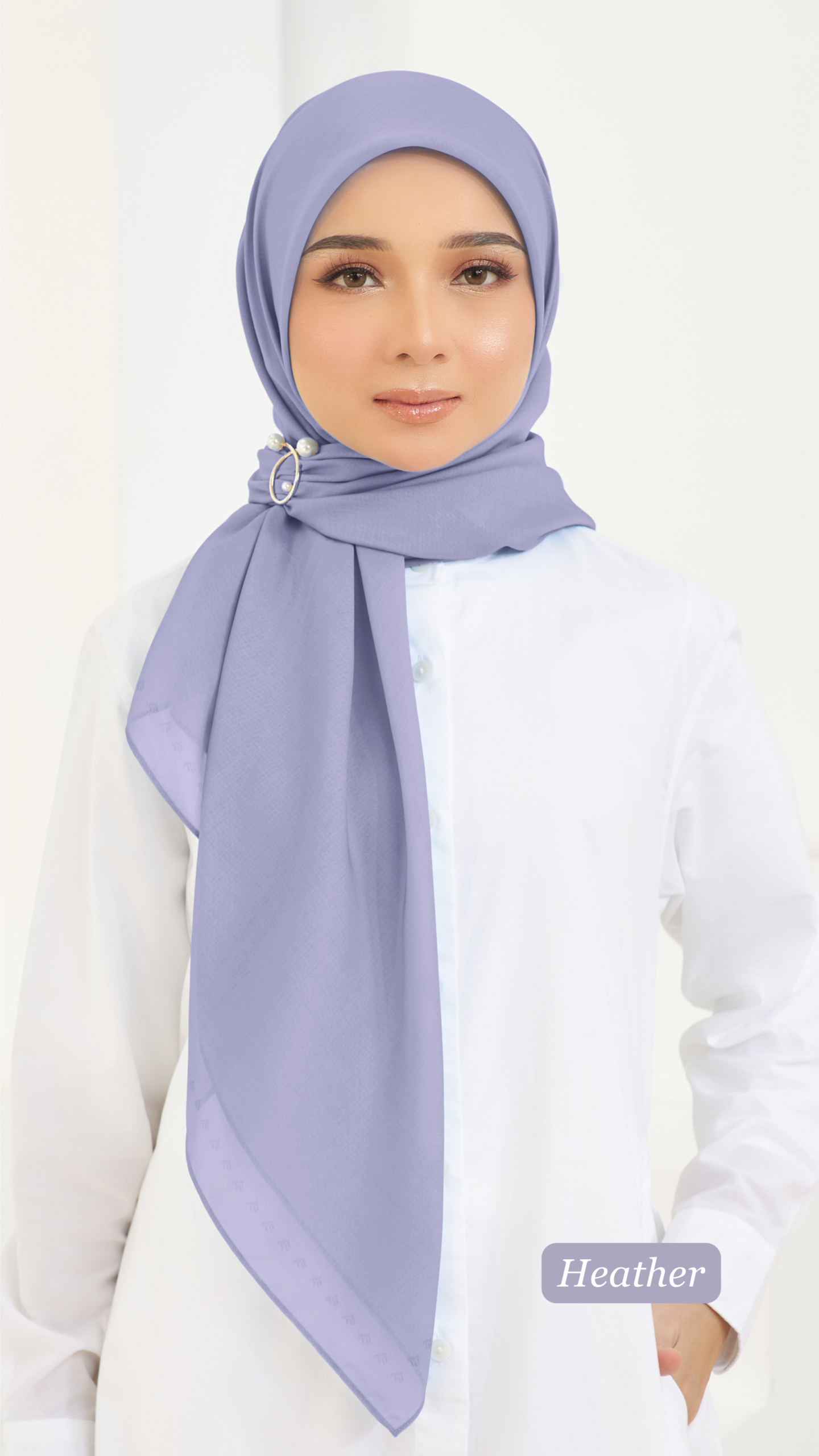 Cotton Voile Square Light Purple (B5) - Image 5