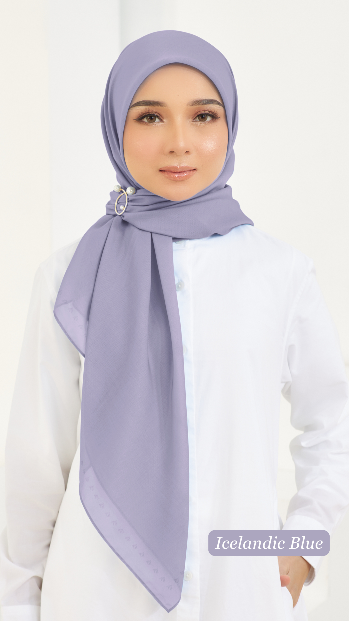 Cotton Voile Square Light Purple (B5) - Image 4