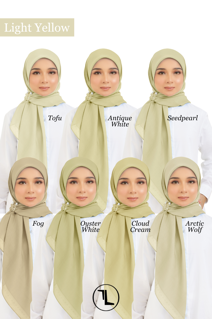 Cotton Voile Square Light Yellow (B5)