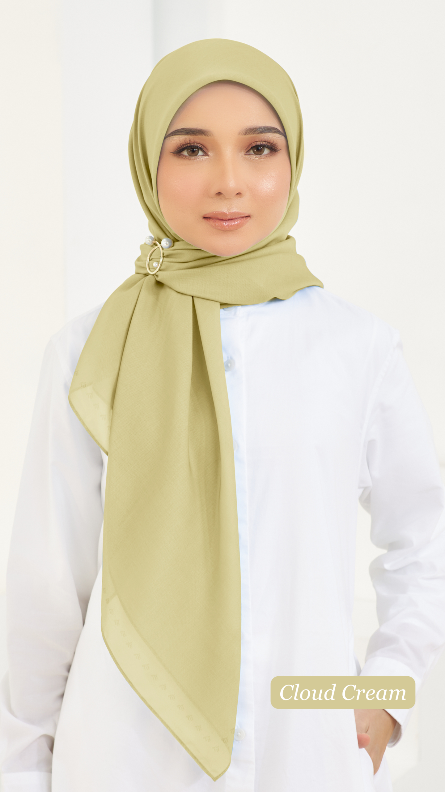 Cotton Voile Square Light Yellow (B5) - Image 5