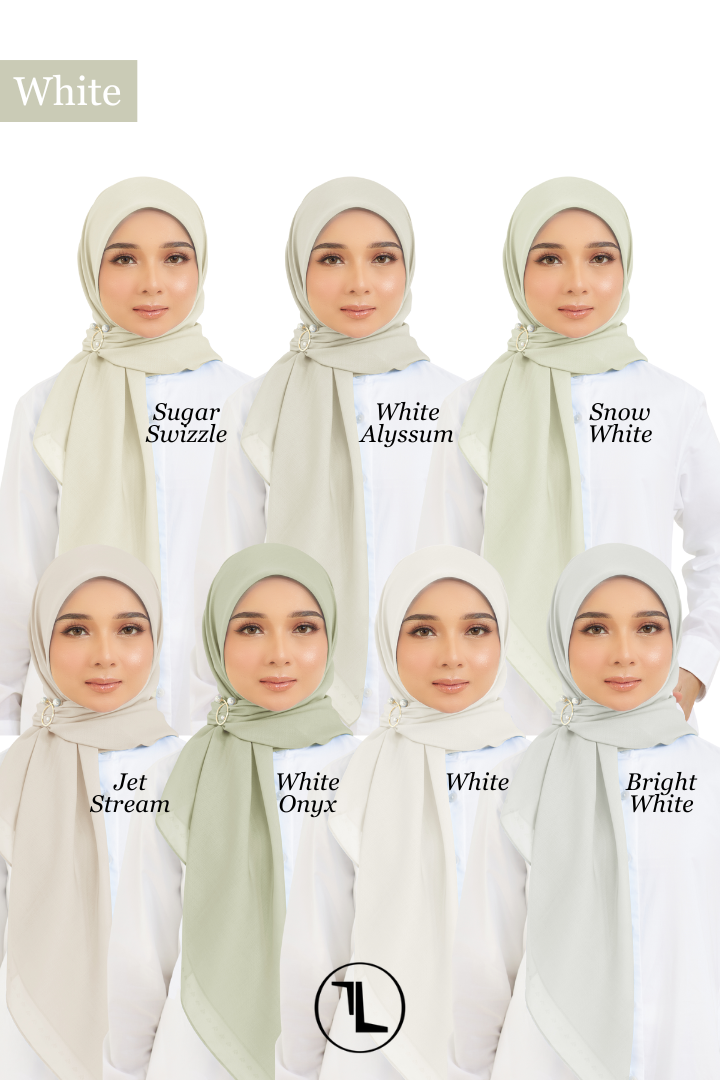 Cotton Voile Square White (B5)