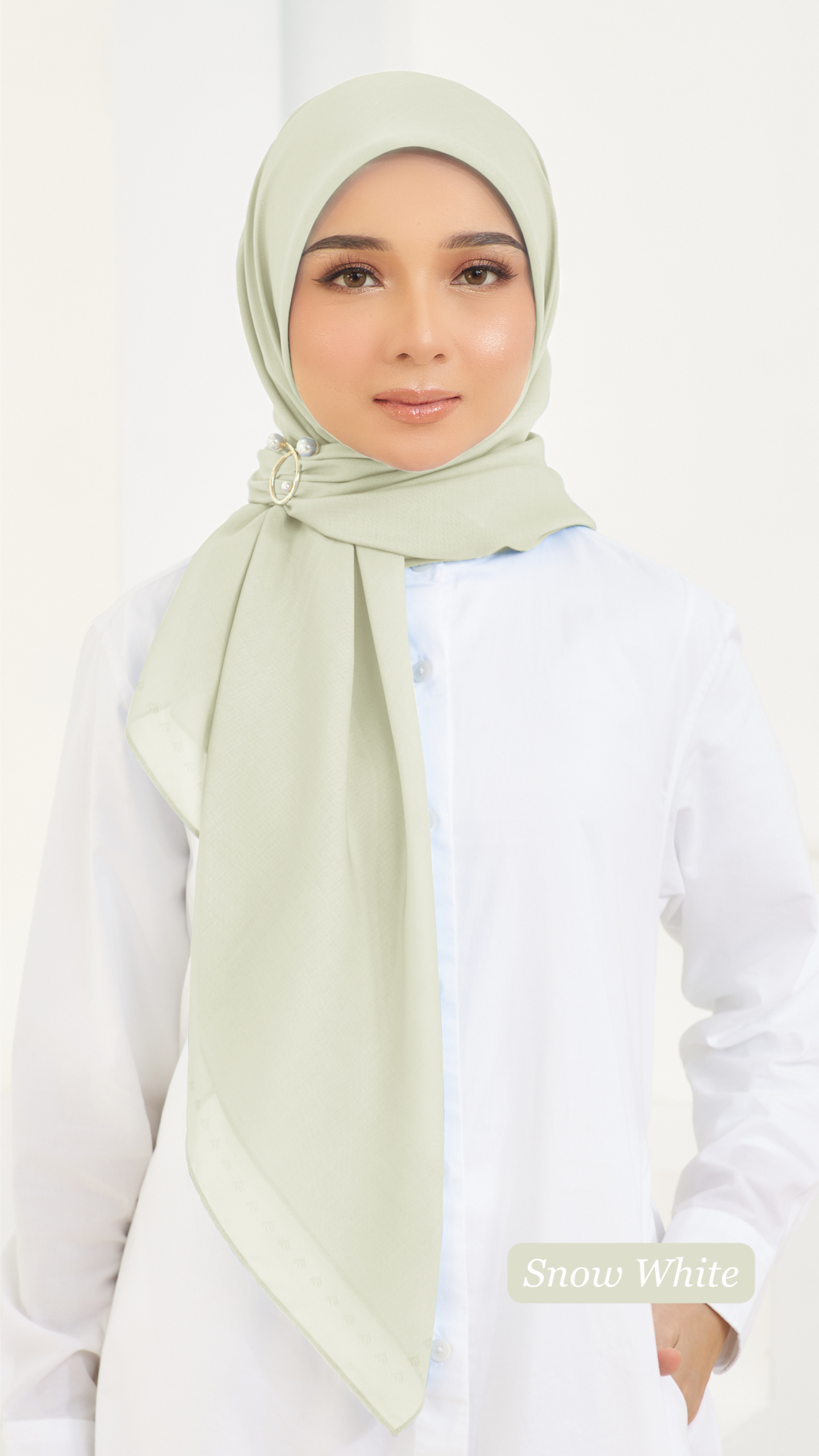 Cotton Voile Square White (B5) - Image 3