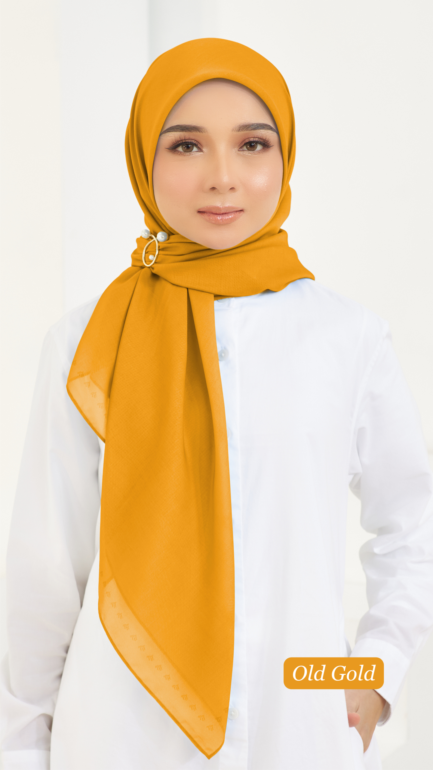 Cotton Voile Square Yellow (B5) - Image 2