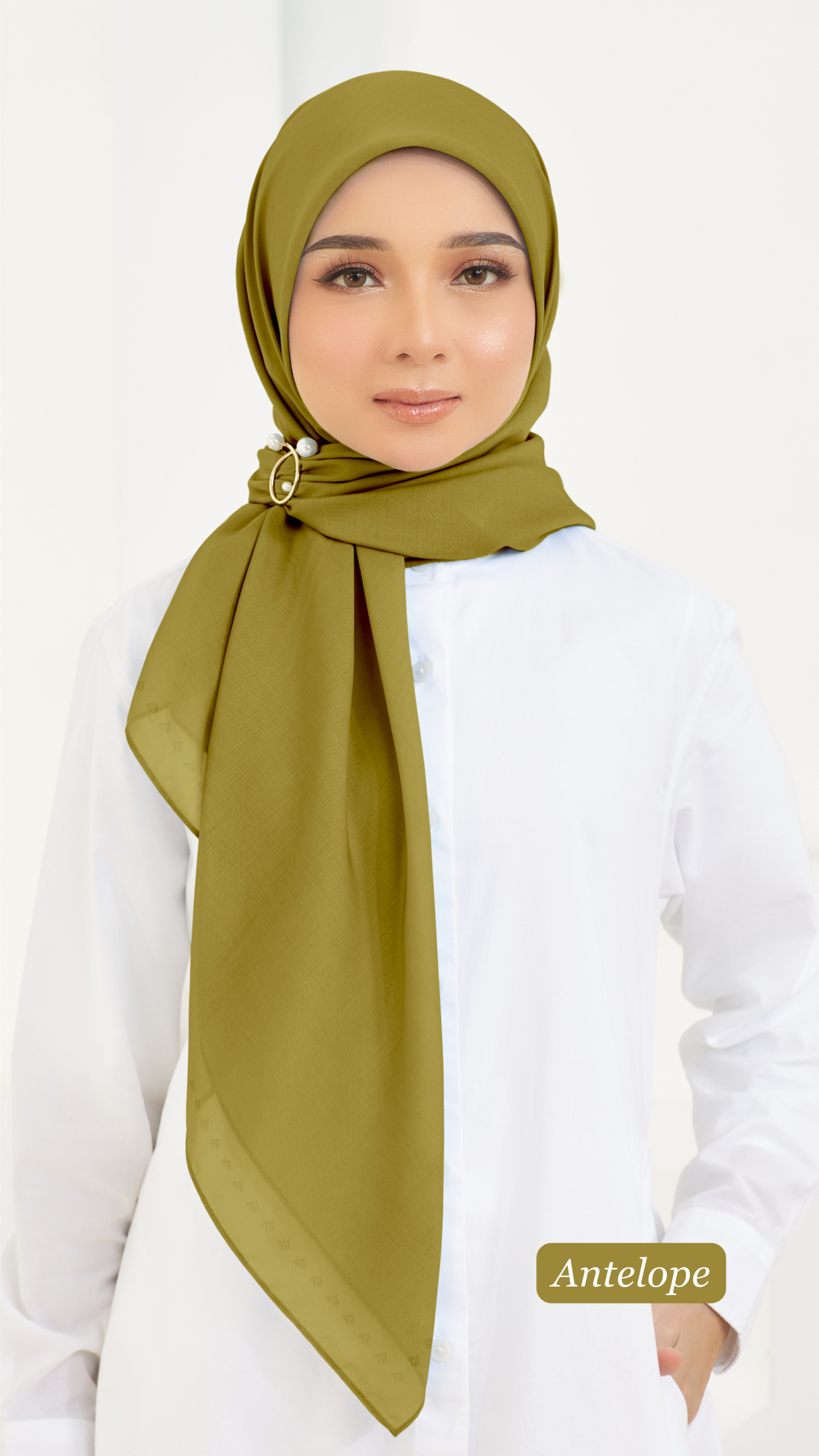 Cotton Voile Square Yellow (B5) - Image 3