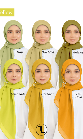 Cotton Voile Square Yellow (B5)