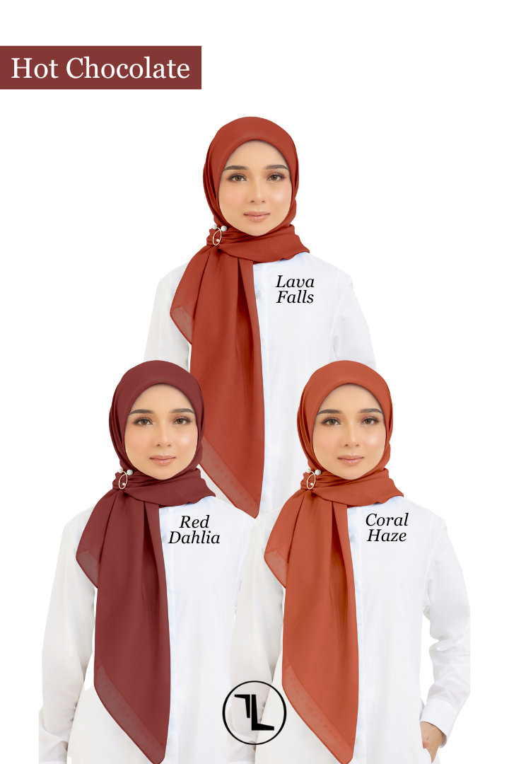 Cotton Voile Square Hot Chocolate (B6)