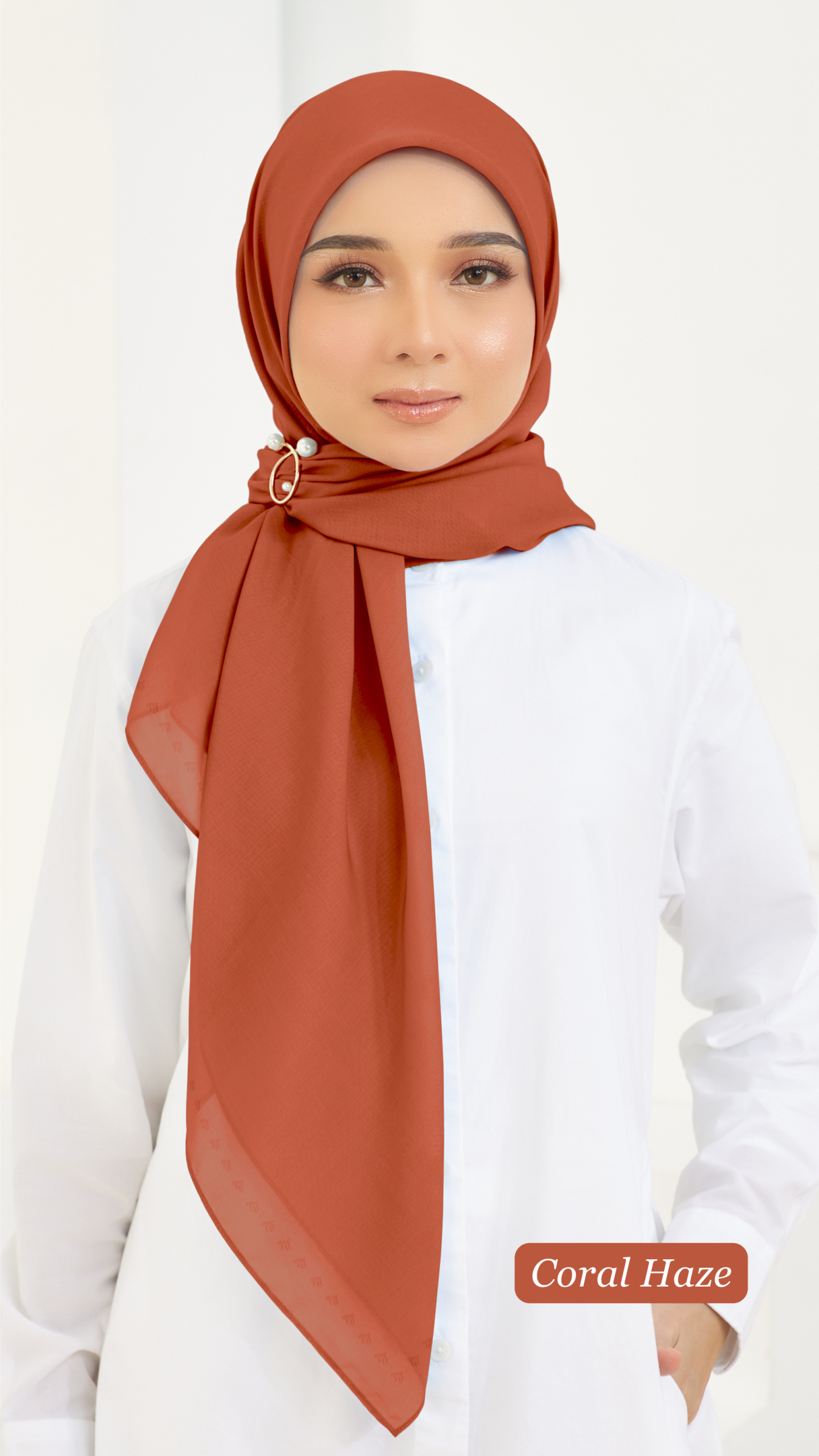 Cotton Voile Square Hot Chocolate (B6) - Image 4