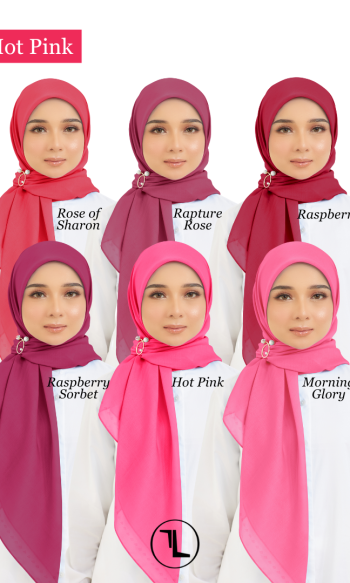 Cotton Voile Square Hot Pink (B6)