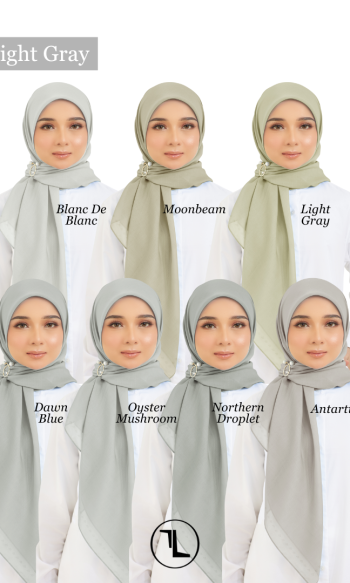 Cotton Voile Square Light Grey (B5)