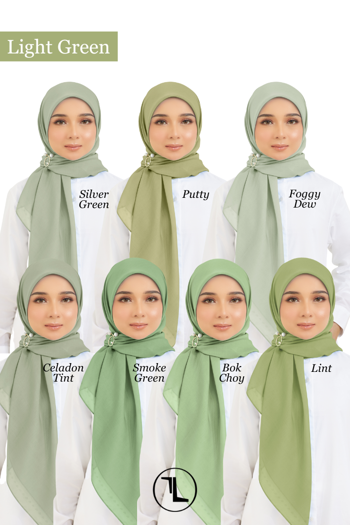 Cotton Voile Square Light Green (B5)