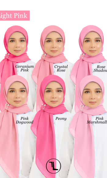 Cotton Voile Square Light Pink (B6)