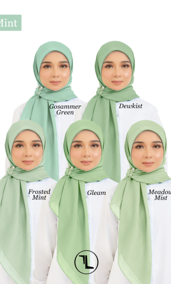 Cotton Voile Square Mint (B6)