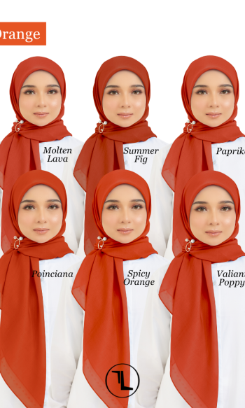 Cotton Voile Square Orange (B6)