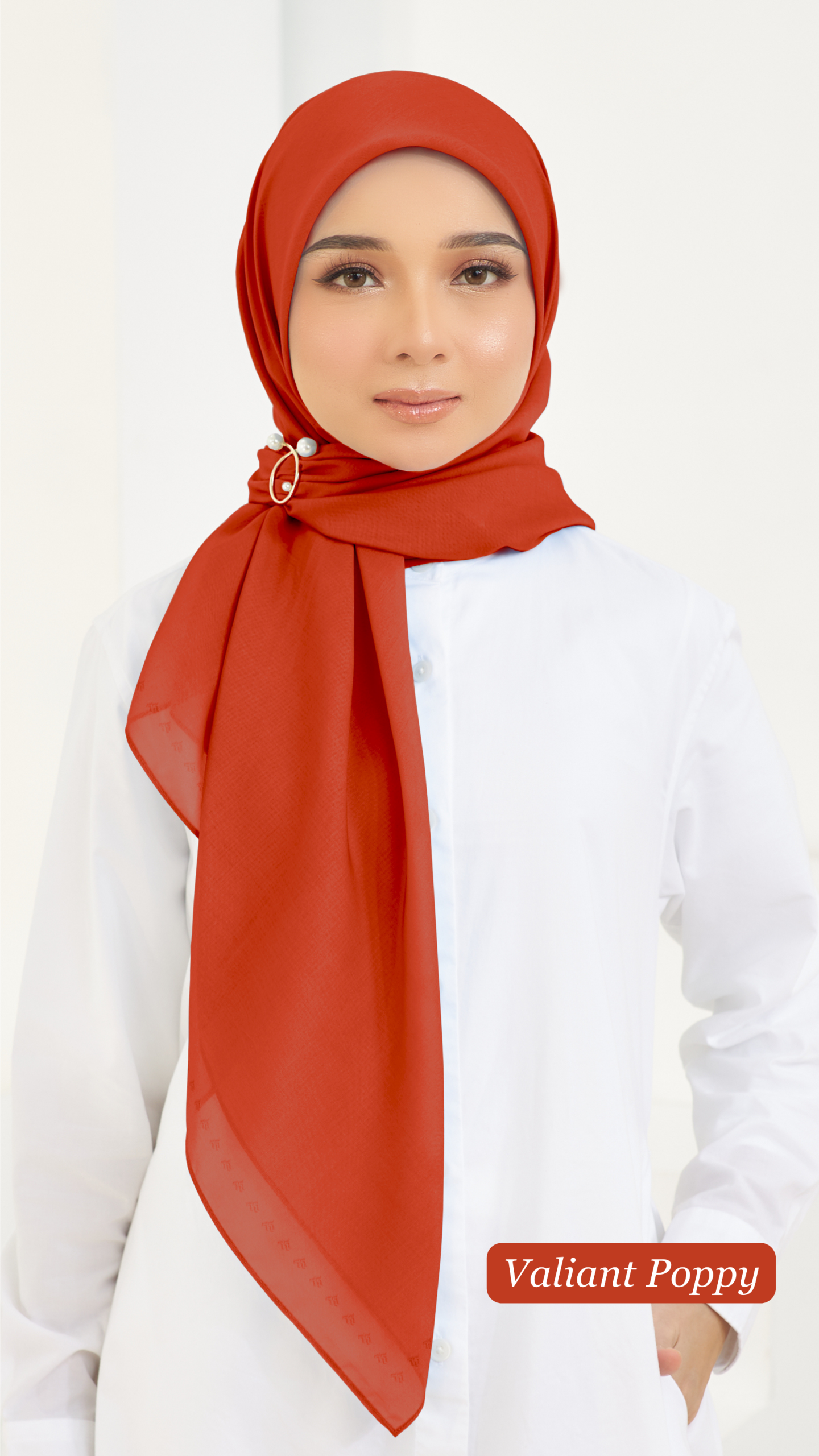 Cotton Voile Square Orange (B6) - Image 7