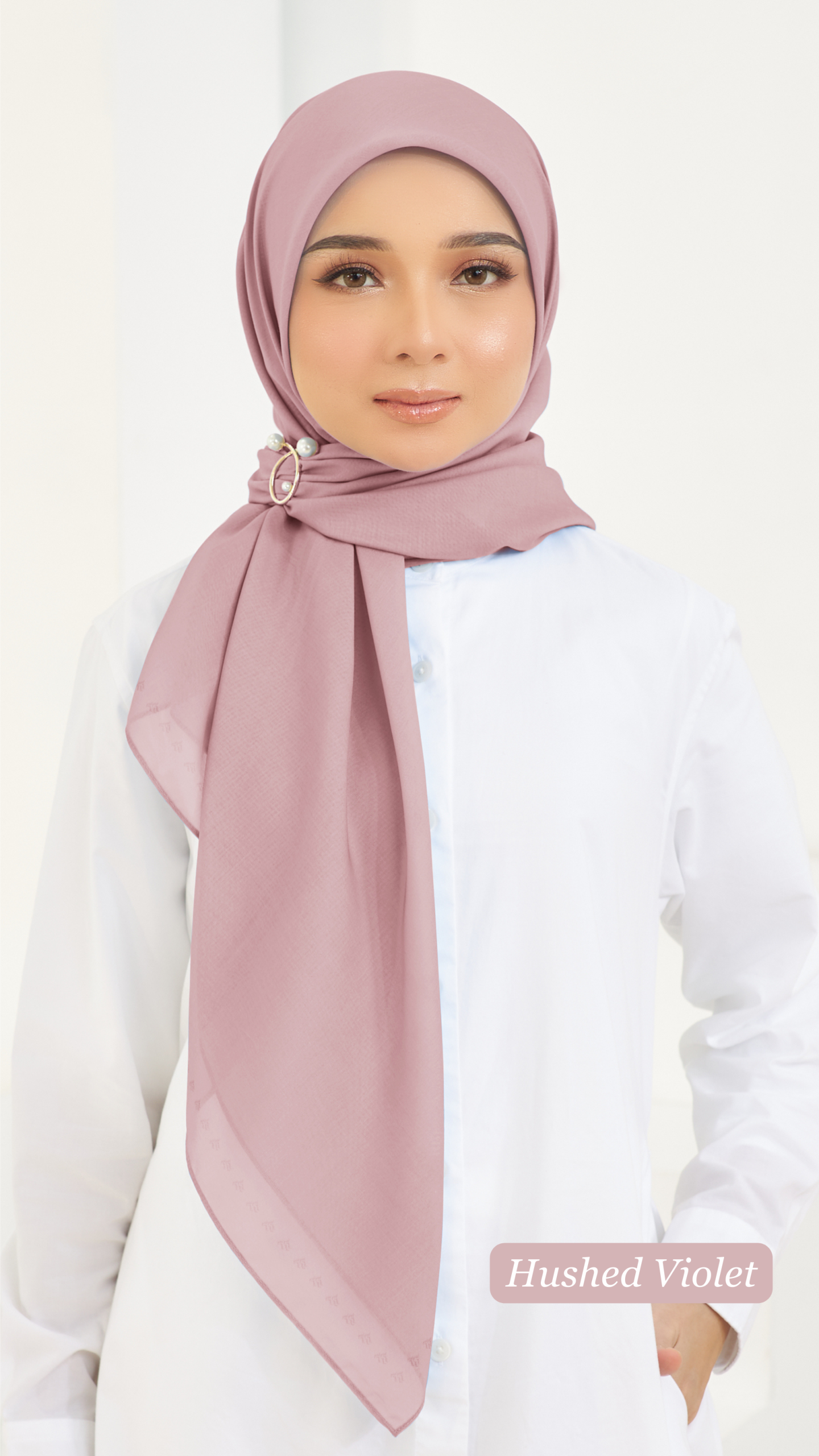 Cotton Voile Square Pink (B5) - Image 8