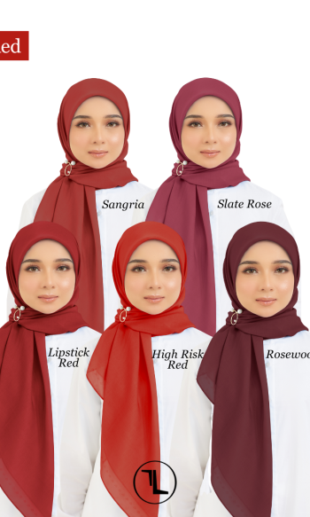 Cotton Voile Square Red (B5)