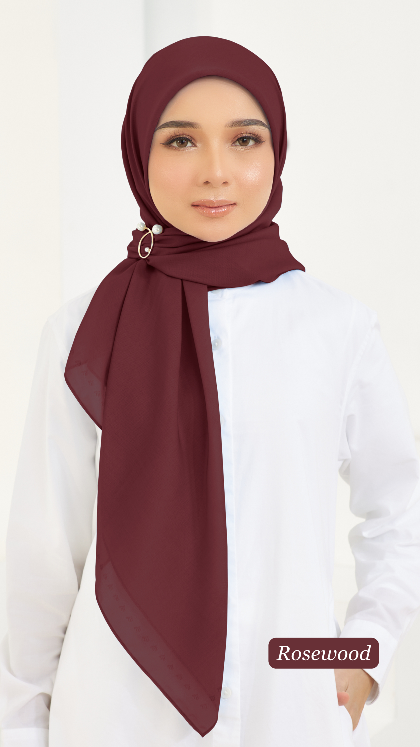 Cotton Voile Square Red (B5) - Image 6