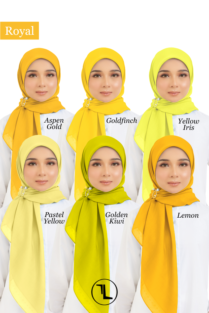 Cotton Voile Square Royal (B6)